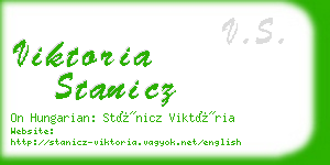 viktoria stanicz business card